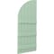 Ekena Millwork Americraft 6-Board (3 Batten) Wood Joined Board-n-Batten Shutters w/ Arch Top, ARW401BQ621X77SGH, PR ARW401BQ621X77SGH - alternate 4